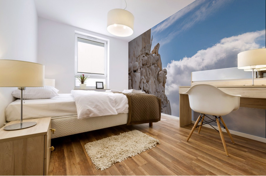 Monument of the Discoveries in Belem Mural print