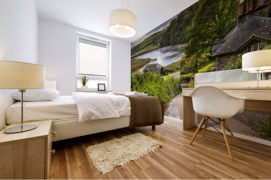 Cotehele Quay on the River Tamar in Devon Mural print