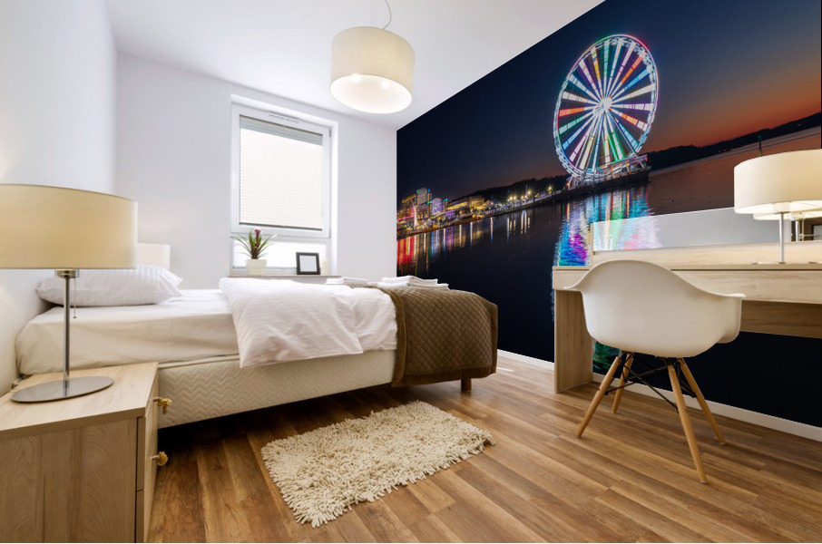 Ferris wheel at National Harbor Impression murale