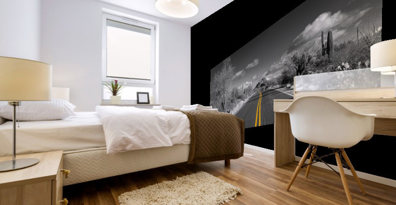 The road goes on for ever Mural print