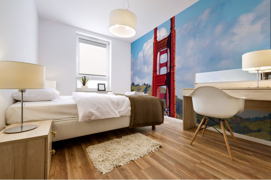 Golden Gate Bridge from state park Mural print