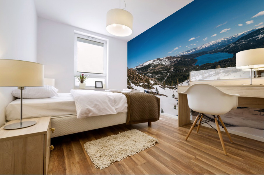 Donner Pass in Sierra Nevada mountains Mural print
