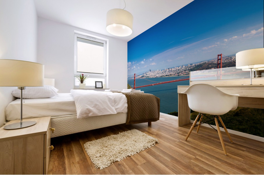 Panorama of the Golden Gate Bridge Impression murale