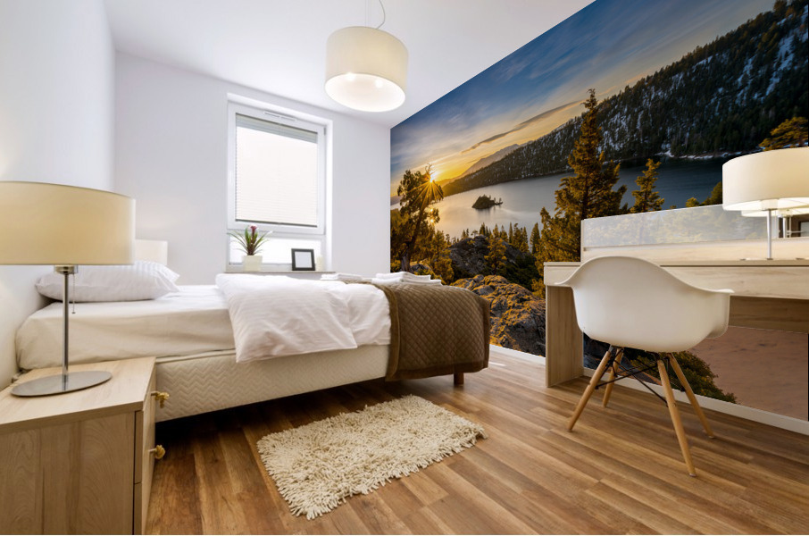 Sunrise over Emerald Bay on Lake Tahoe Impression murale