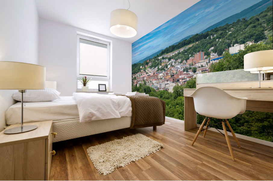 Overview of City of Morgantown WV Mural print