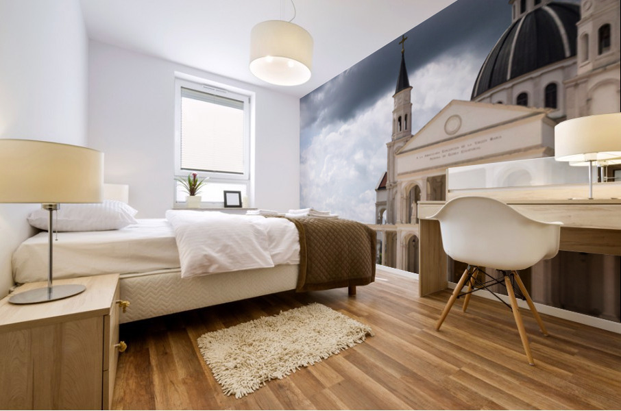 Basilica of Mongomo in Equatorial Guinea Mural print