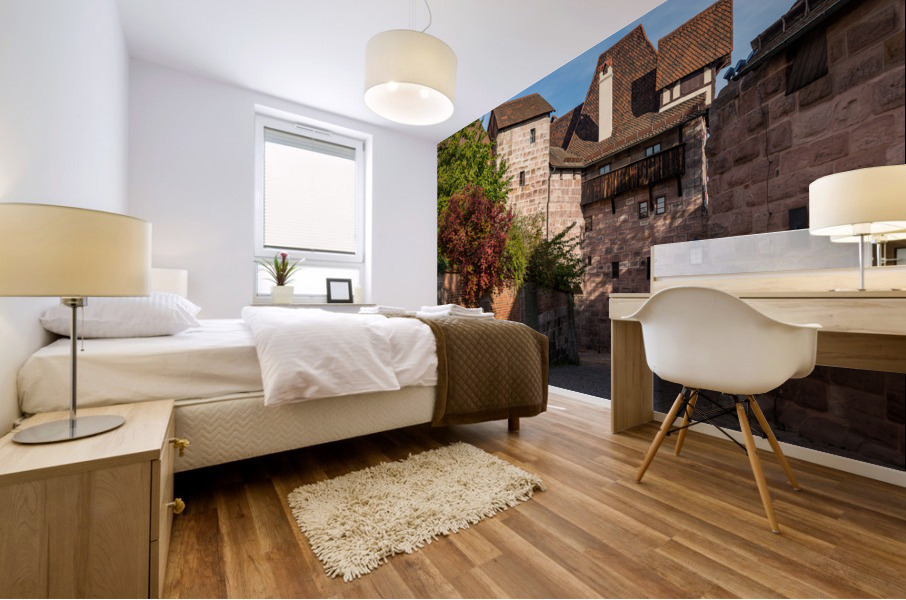 Kaiserburg Castle in Nuremberg Mural print