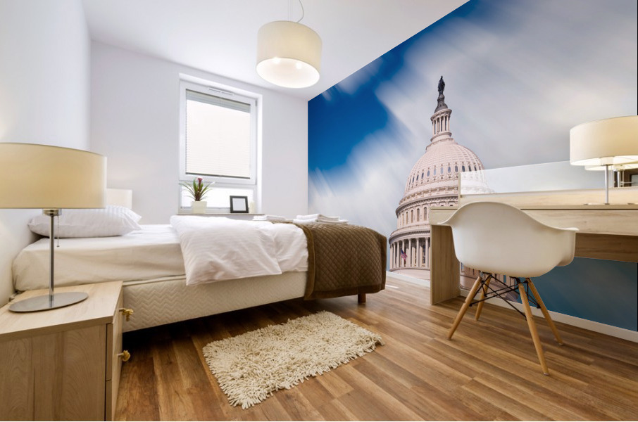 Congress capitol dome in Washington DC Impression murale