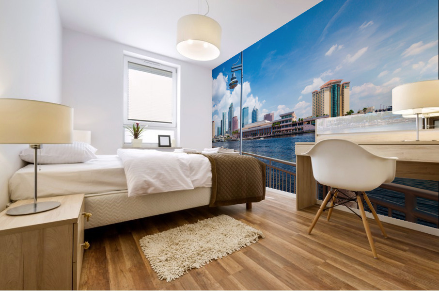 City skyline of Tampa Florida during the day Impression murale