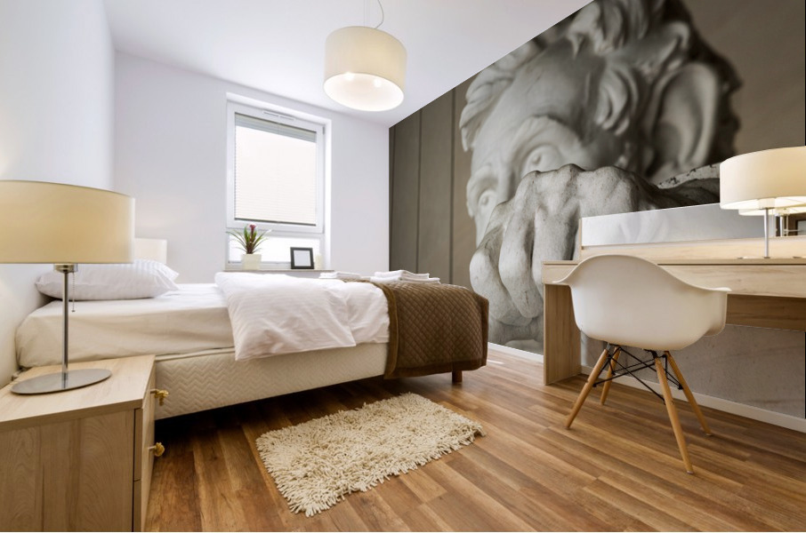 President Lincoln statue with focus on fist Impression murale