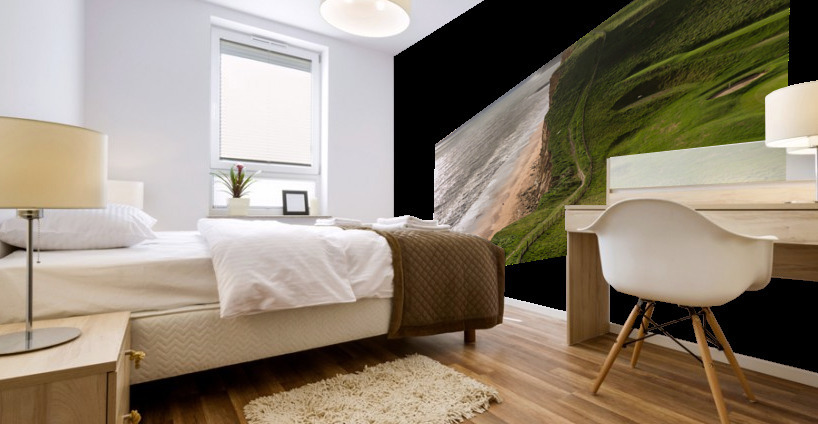 Path on cliffs at West Bay Dorset in UK Mural print