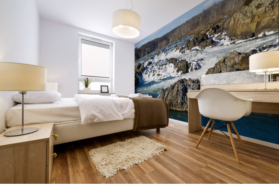 Great Falls on Potomac outside Washington DC Mural print