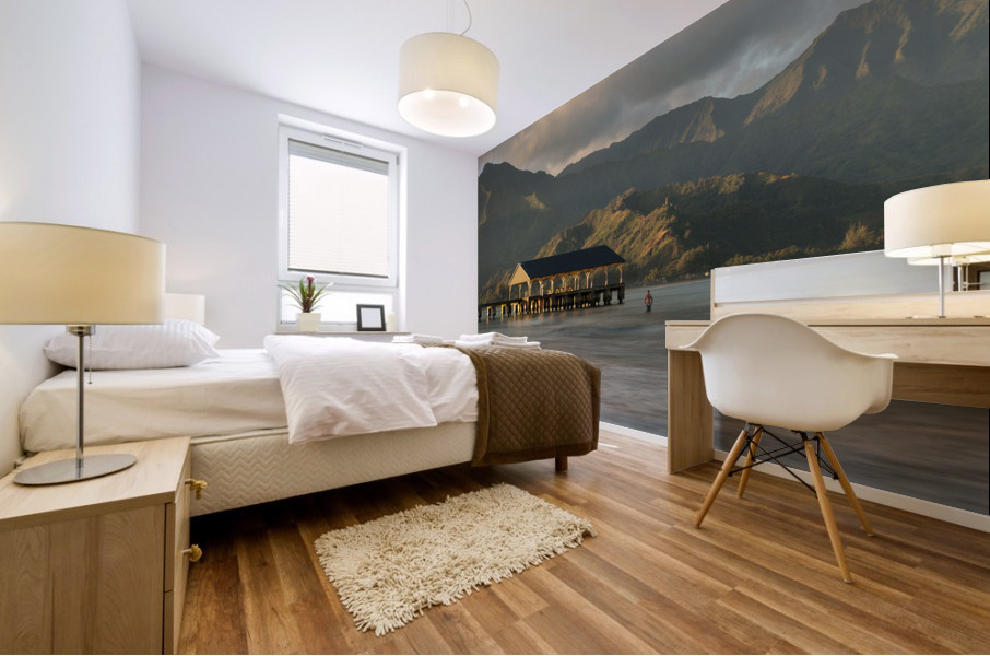 Sunrise over Hanalei Bay Kauai Hawaii Impression murale