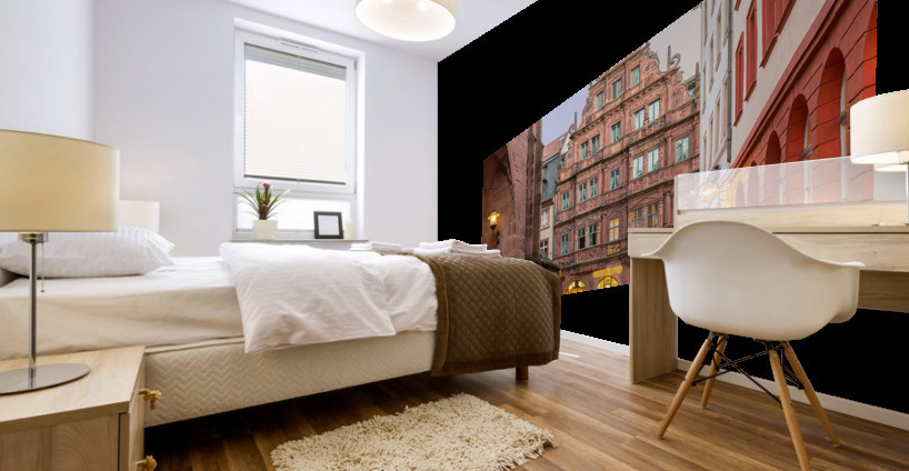 Ritter Hotel in old town of Heidelberg Germany Impression murale