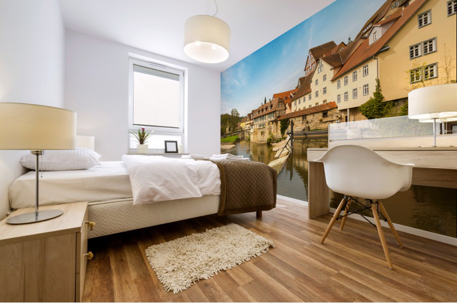 Reflection of Schwabisch Hall Germany Impression murale