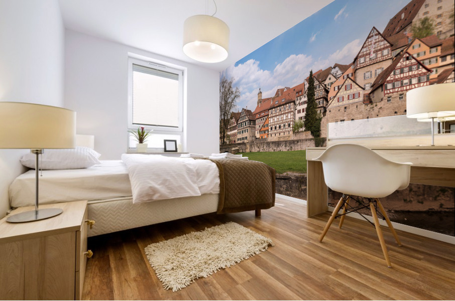 Panorama of Schwabisch Hall Germany Mural print