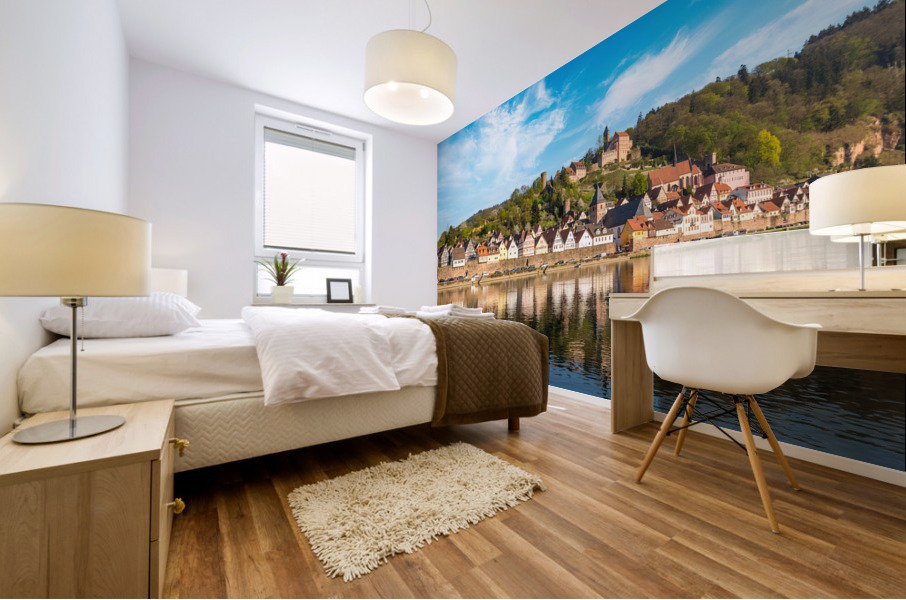 Town of Hirschhorn Hesse Germany Mural print