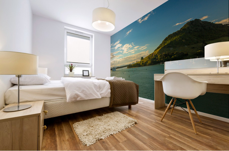 The Mount at Tauranga in NZ Mural print