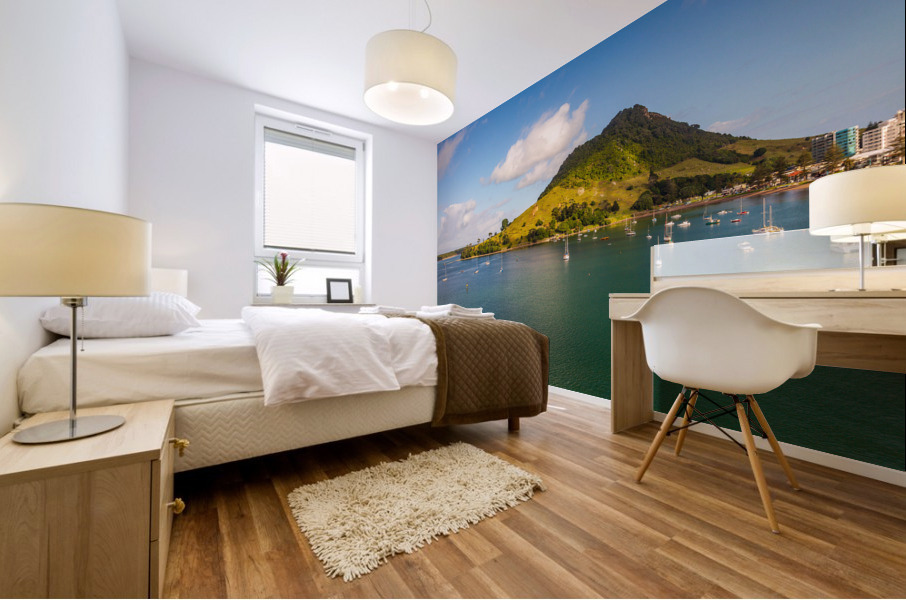 The Mount at Tauranga in NZ Mural print