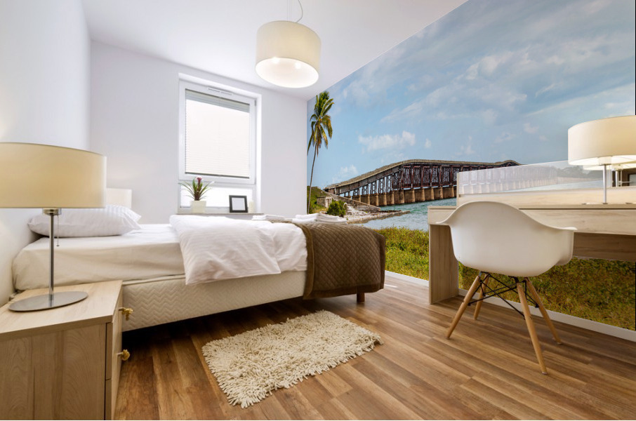 Florida Keys rail bridge and heritage trail Mural print