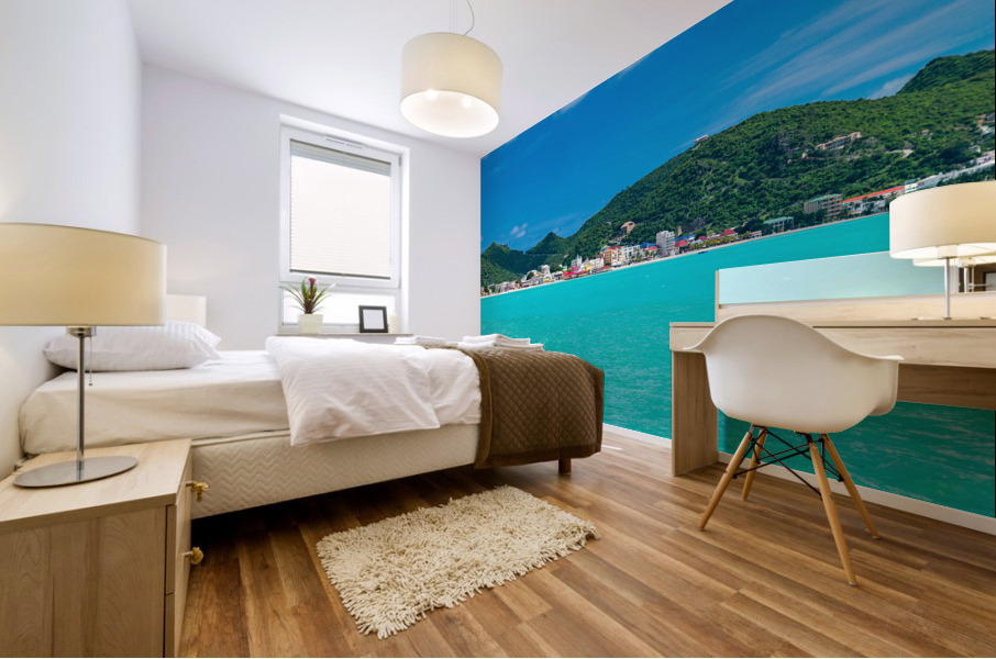 Panorama of Philipsburg Sint Maarten Impression murale