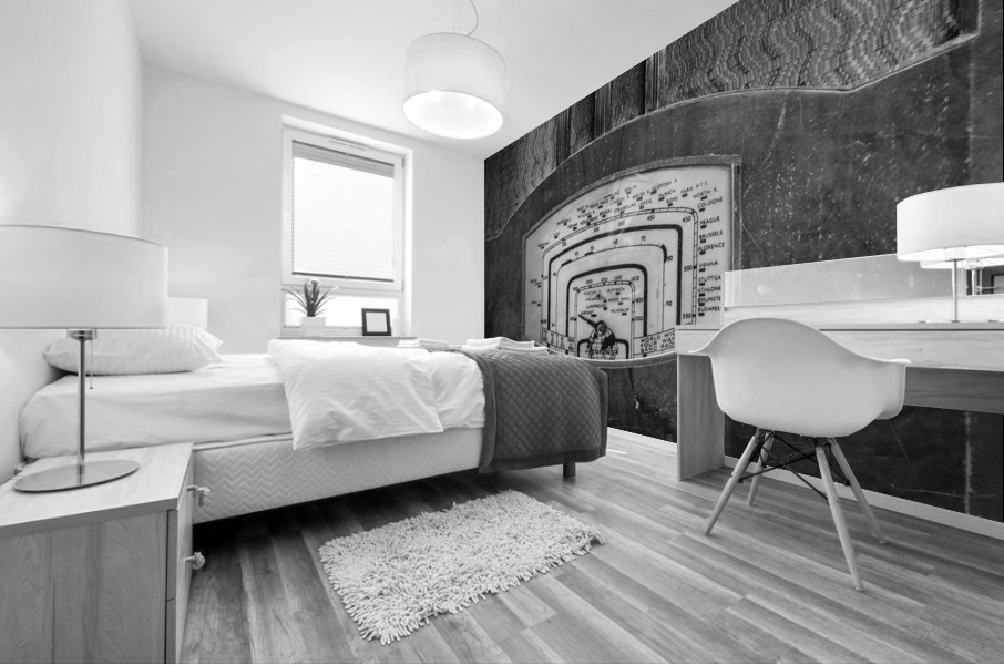 Tuning dial on Brunswick short wave radio Mural print