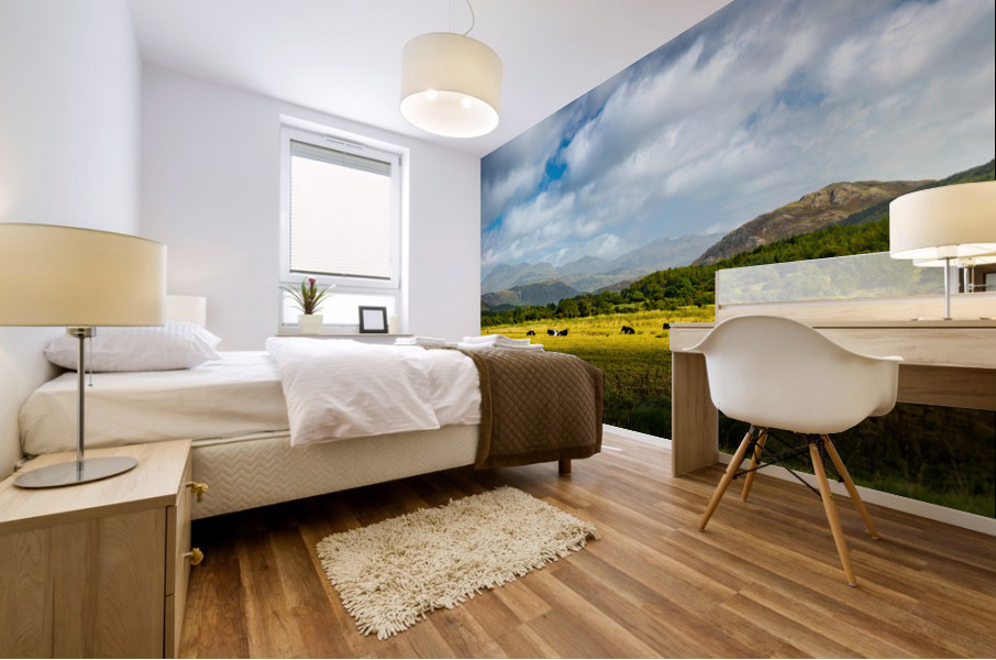 Panorama of the English Lake District Mural print