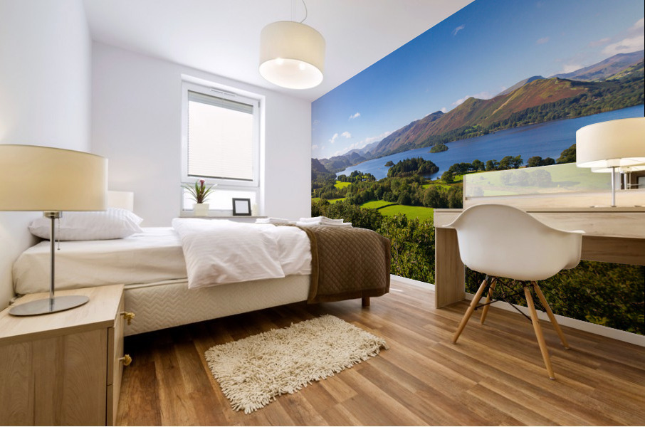 Derwent Water from Castlehead viewpoint Mural print