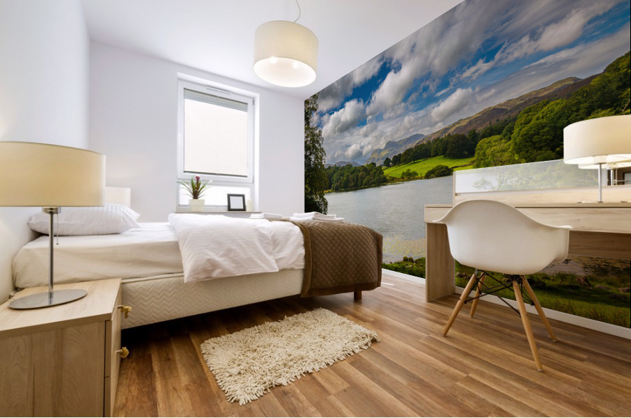 Loughrigg Tarn in Lake District Impression murale