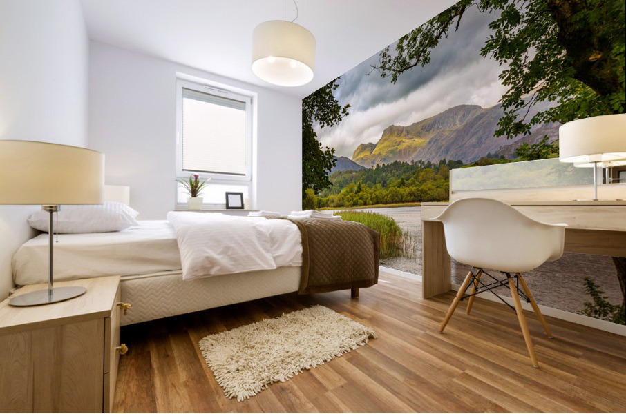 Sunrise at Elterwater in Lake District Impression murale