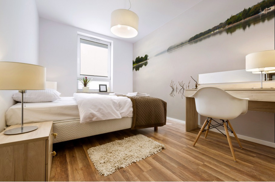 Reflection of branch in Coniston Water  Mural print