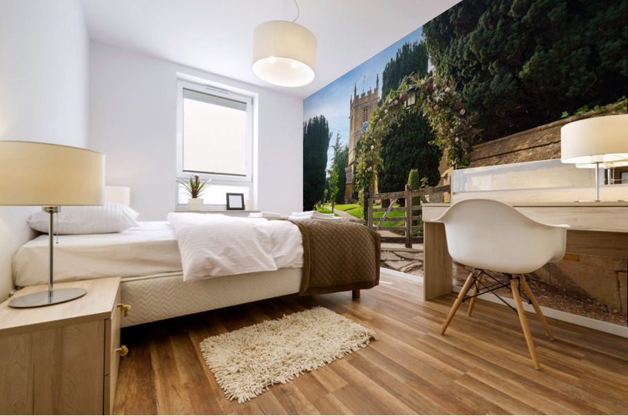 Stanway House and St Peters Church Stanton Impression murale