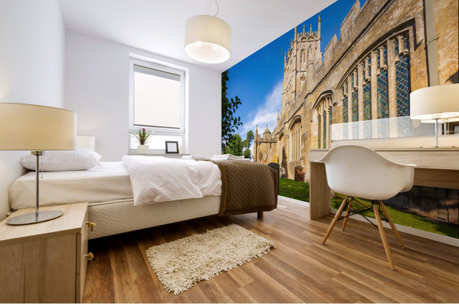 Church and graveyard in Chipping Campden Mural print