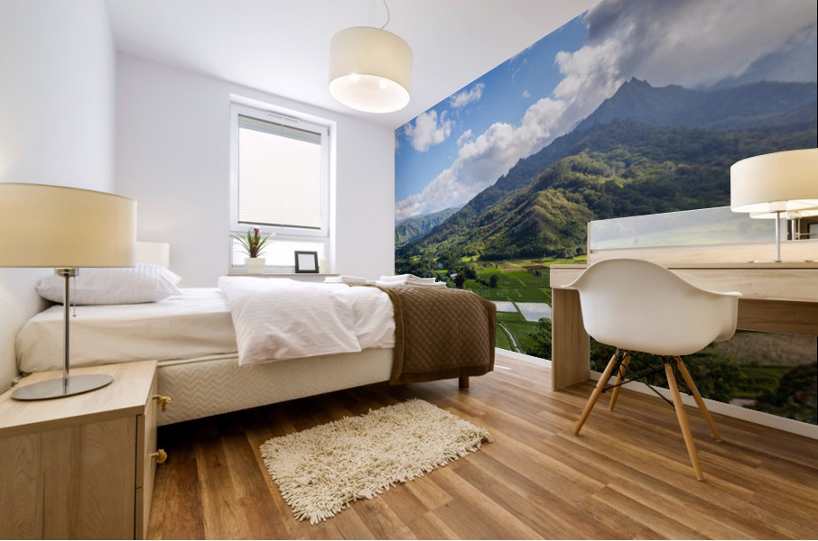 Hanalei valley from Princeville Kauai Impression murale