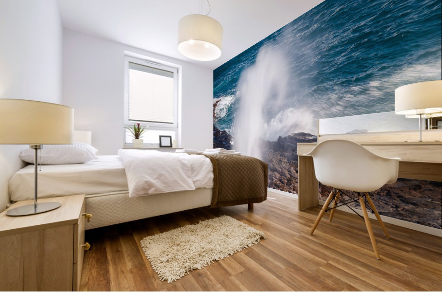 Spouting Horn off Poipu in Kauai Mural print