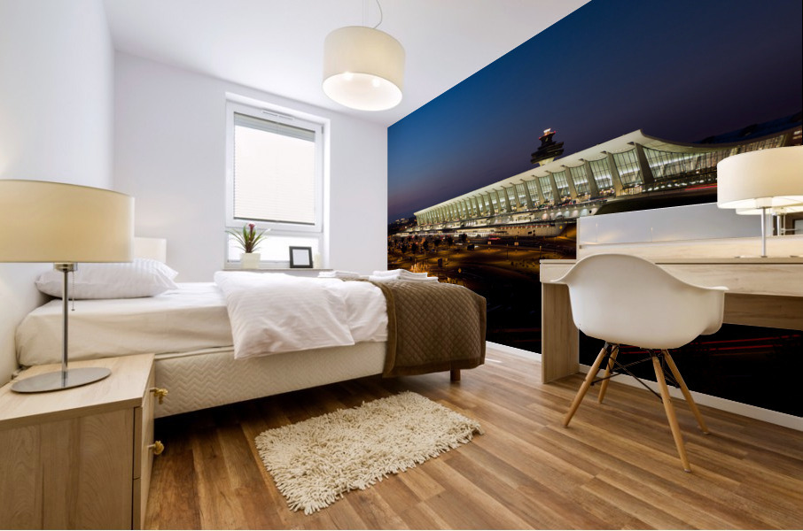 Washington Dulles airport at dawn  Impression murale