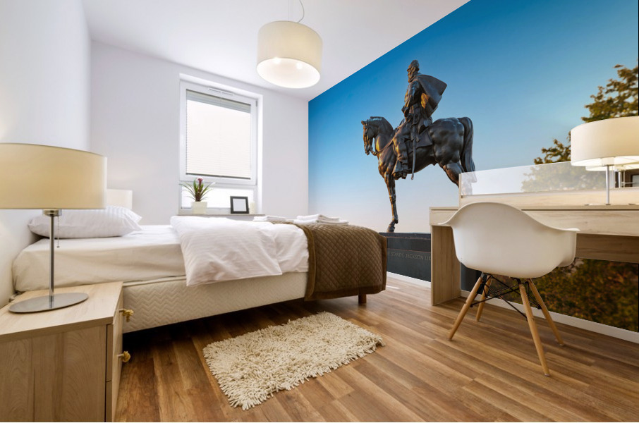 Statue of Stonewall Jackson at Manassas Impression murale