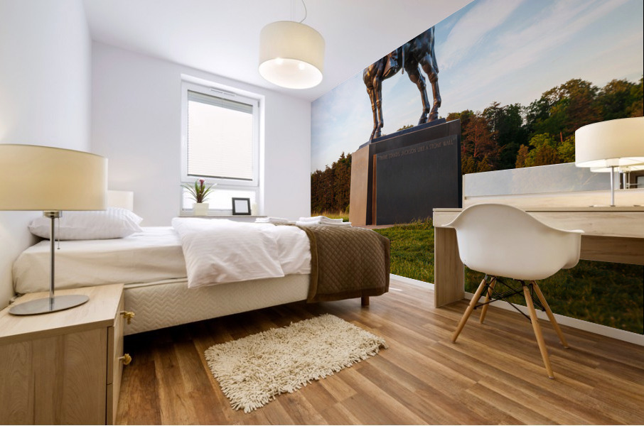 Statue of Stonewall Jackson Mural print