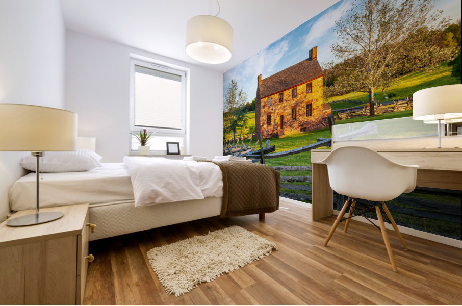 Old Stone House Manassas Battlefield Mural print