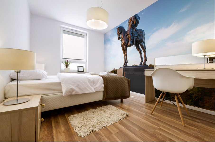 Statue of Stonewall Jackson Mural print