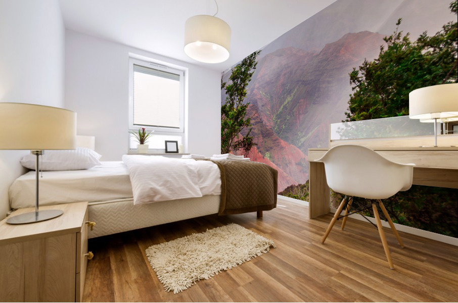 Vertical Waimea Canyon Kauai  Mural print