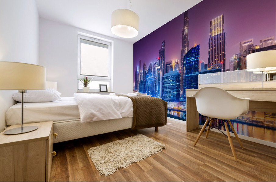 Offices and apartments of Dubai Business Bay and Downtown Impression murale