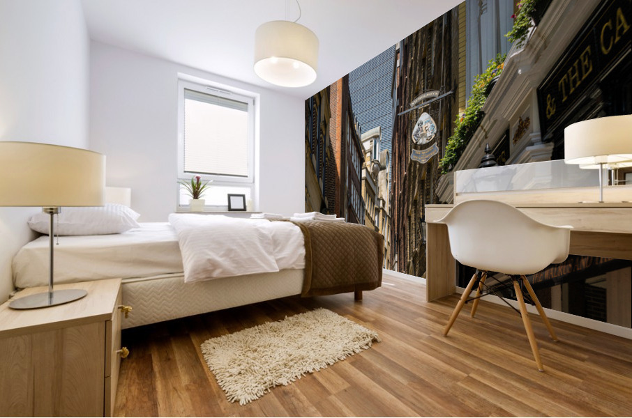 Lovat Lane in the City of London with skyscrapers filling sky Impression murale