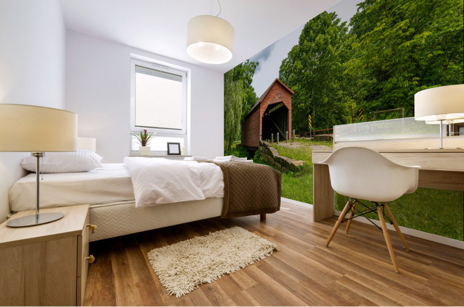 Dents Run Covered bridge near Morgantown WV Impression murale