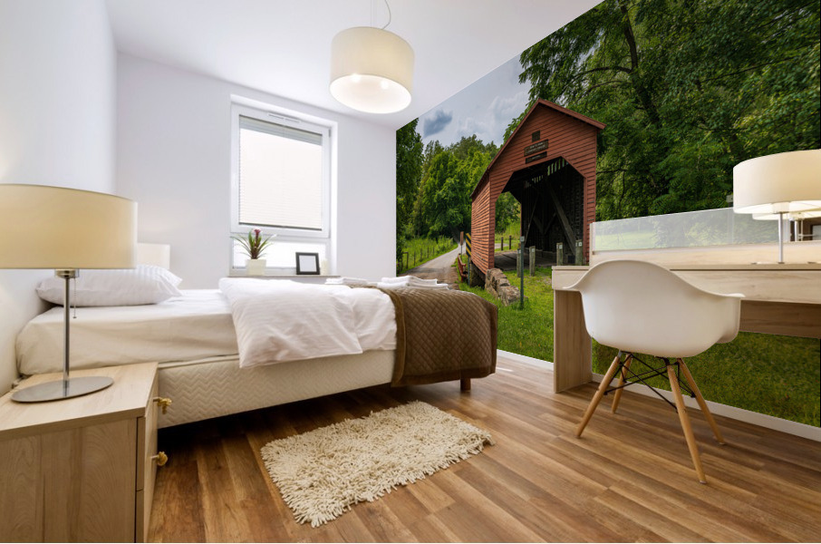 Dents Run Covered bridge near Morgantown WV Mural print