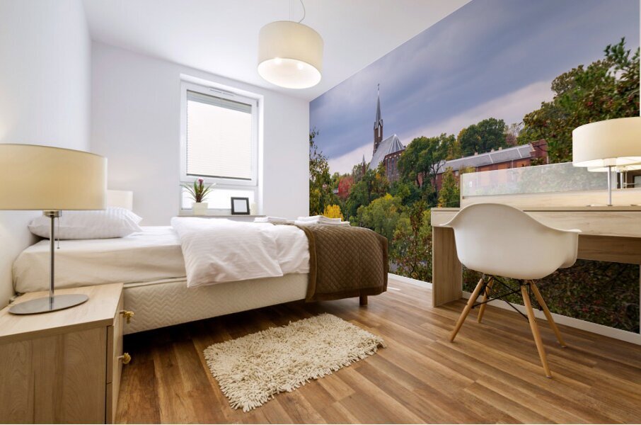 St John catholic church in Burlington in Iowa Mural print