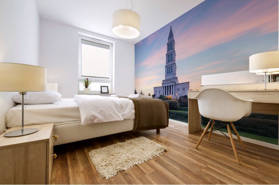 Sunset at the George Washington Masonic National Memorial in Ale Impression murale