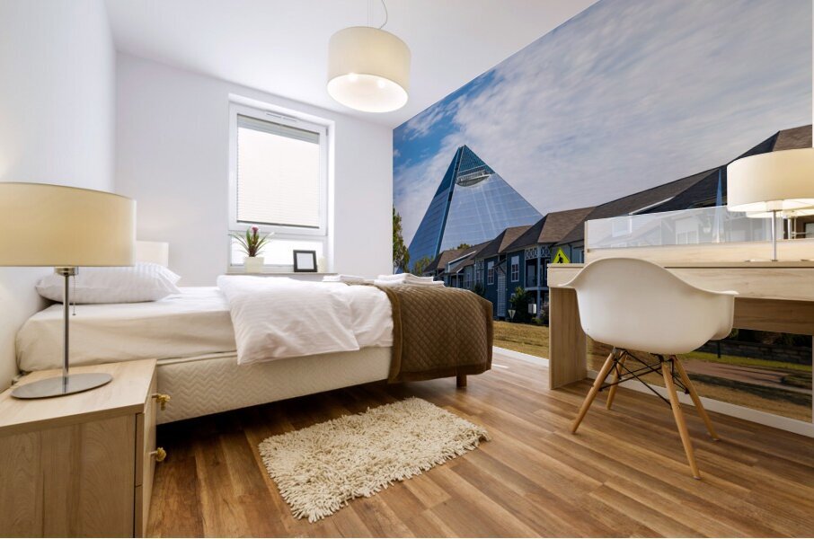 Great American Pyramid in Tennessee over Harbor Town Mural print