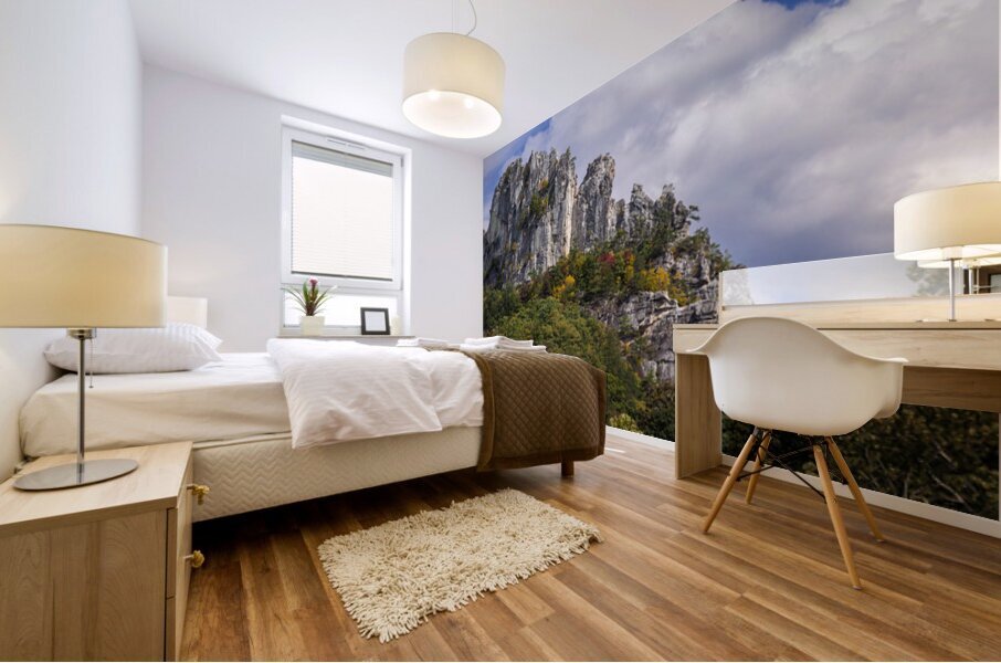 Seneca Rocks in West Virginia Mural print