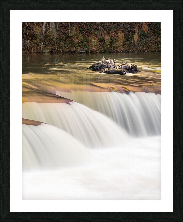 Valley Falls State Park Waterfall in West Virginia Picture Frame print